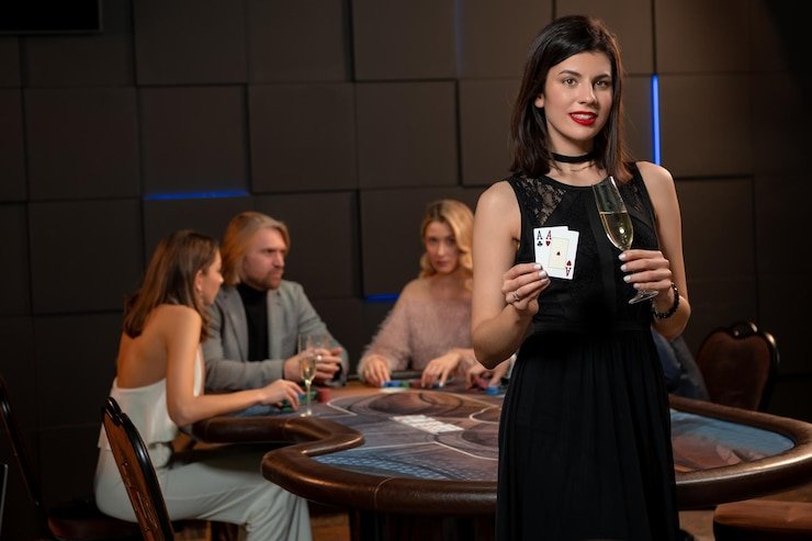 Multi-camera broadcast view in Pragmatic Play blackjack studio integrated on togelup terbaru